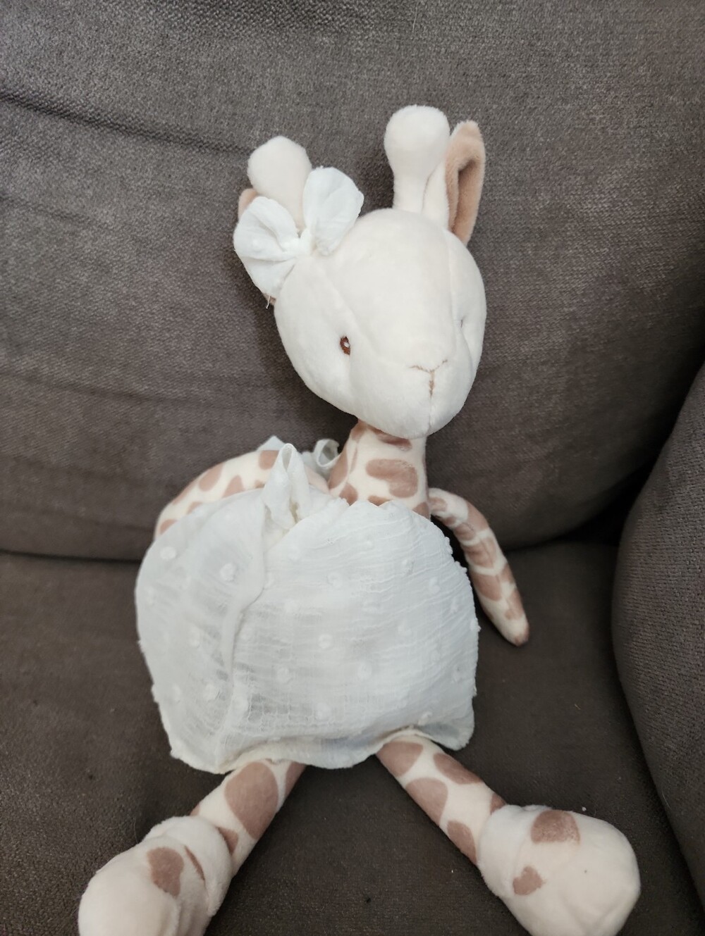 Bukowski Bears Lucy Plush Giraffe Comforter Stuffed Toy Cream & Tan ⁹